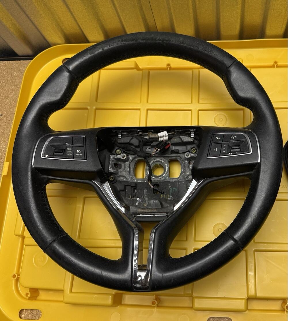 OEM Maserati Leather Steering Wheel with Media Controls - Wheel Only!